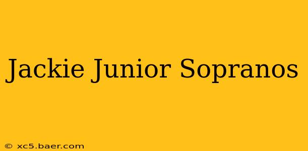 Jackie Junior Sopranos
