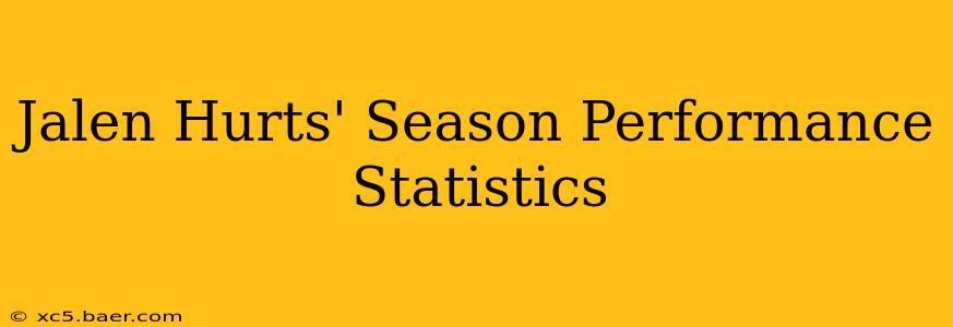 Jalen Hurts' Season Performance Statistics