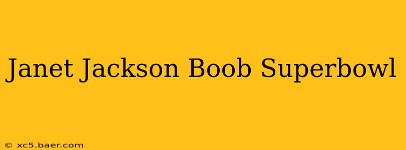 Janet Jackson Boob Superbowl