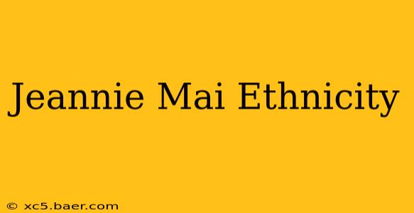 Jeannie Mai Ethnicity