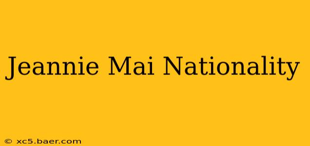 Jeannie Mai Nationality