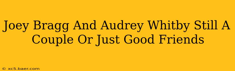 Joey Bragg And Audrey Whitby Still A Couple Or Just Good Friends