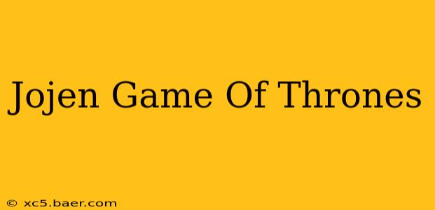 Jojen Game Of Thrones