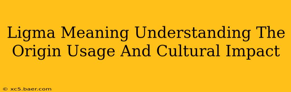 Ligma Meaning Understanding The Origin Usage And Cultural Impact
