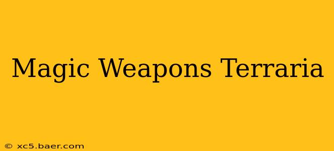 Magic Weapons Terraria