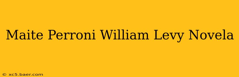 Maite Perroni William Levy Novela