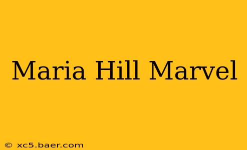 Maria Hill Marvel