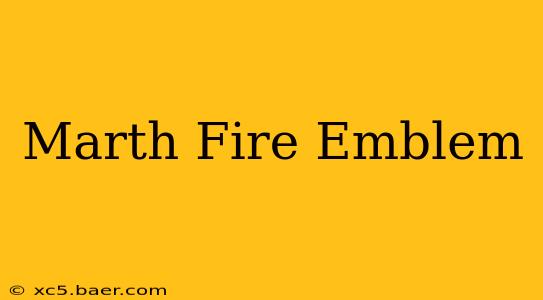 Marth Fire Emblem