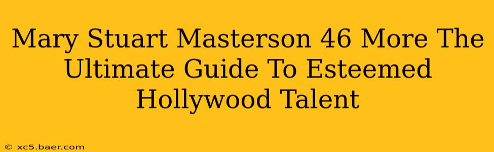 Mary Stuart Masterson 46 More The Ultimate Guide To Esteemed Hollywood Talent