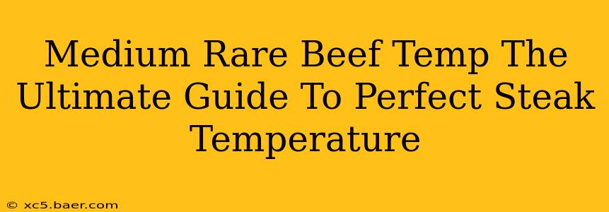 Medium Rare Beef Temp The Ultimate Guide To Perfect Steak Temperature