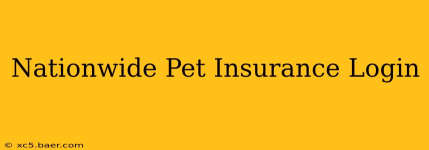 Nationwide Pet Insurance Login