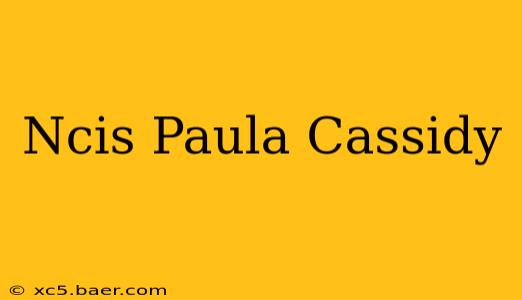 Ncis Paula Cassidy