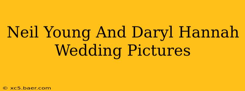 Neil Young And Daryl Hannah Wedding Pictures