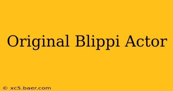 Original Blippi Actor