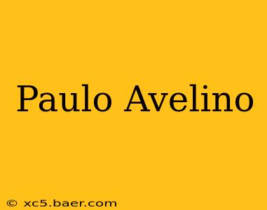Paulo Avelino
