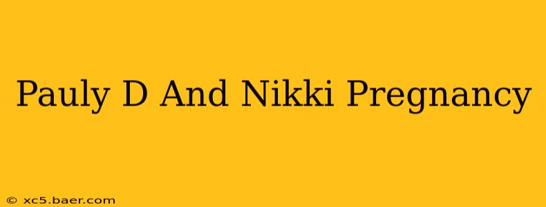 Pauly D And Nikki Pregnancy