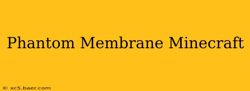 Phantom Membrane Minecraft