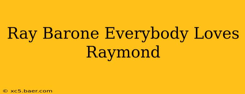Ray Barone Everybody Loves Raymond