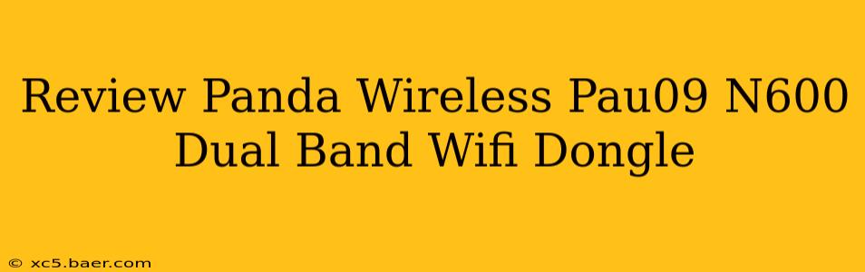 Review Panda Wireless Pau09 N600 Dual Band Wifi Dongle