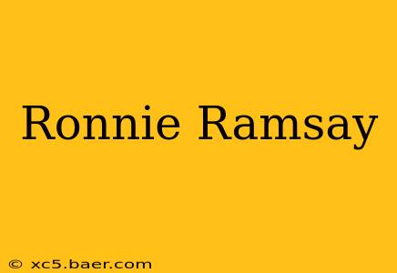 Ronnie Ramsay