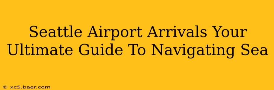 Seattle Airport Arrivals Your Ultimate Guide To Navigating Sea