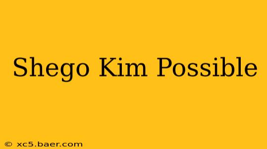 Shego Kim Possible