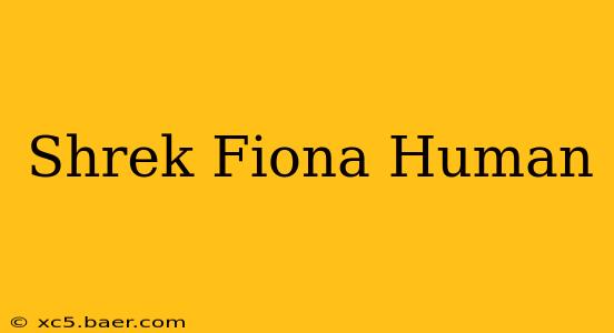 Shrek Fiona Human