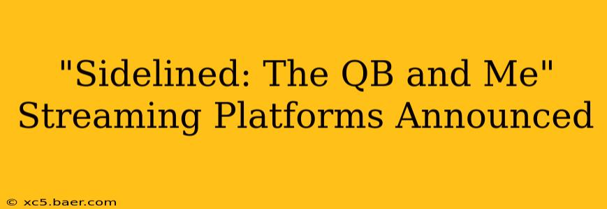 "Sidelined: The QB and Me" Streaming Platforms Announced
