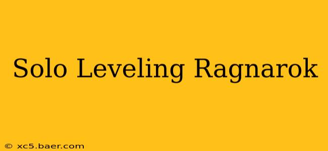 Solo Leveling Ragnarok