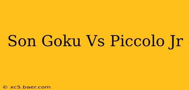 Son Goku Vs Piccolo Jr