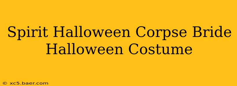 Spirit Halloween Corpse Bride Halloween Costume