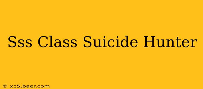 Sss Class Suicide Hunter