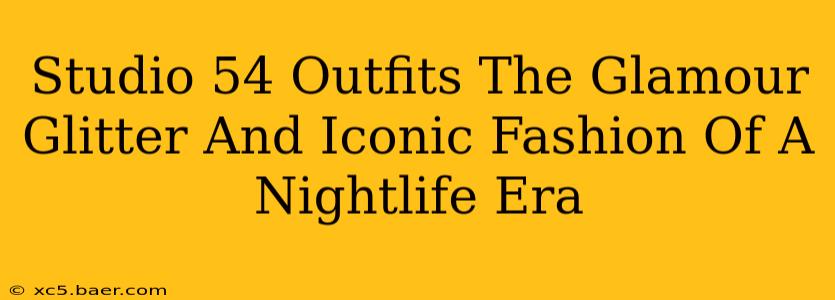 Studio 54 Outfits The Glamour Glitter And Iconic Fashion Of A Nightlife Era