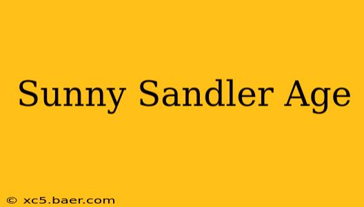 Sunny Sandler Age