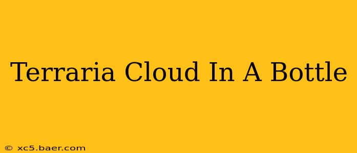 Terraria Cloud In A Bottle