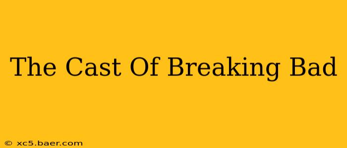 The Cast Of Breaking Bad