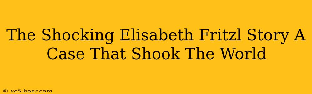 The Shocking Elisabeth Fritzl Story A Case That Shook The World