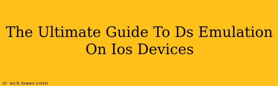 The Ultimate Guide To Ds Emulation On Ios Devices