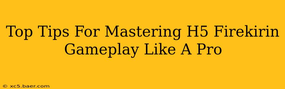 Top Tips For Mastering H5 Firekirin Gameplay Like A Pro