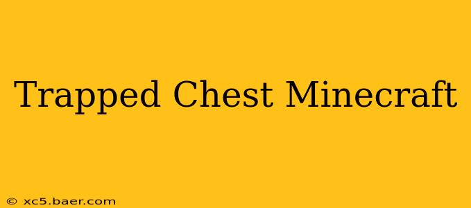 Trapped Chest Minecraft