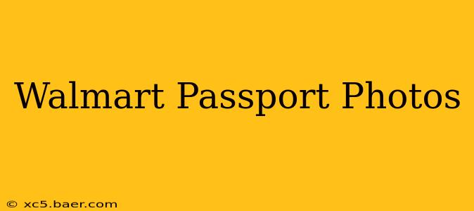 Walmart Passport Photos