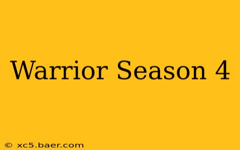 Warrior Season 4
