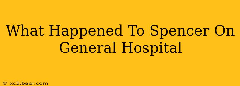 What Happened To Spencer On General Hospital