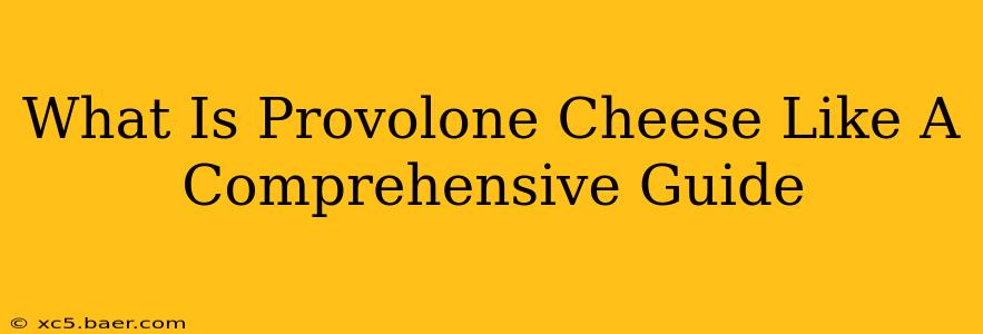 What Is Provolone Cheese Like A Comprehensive Guide