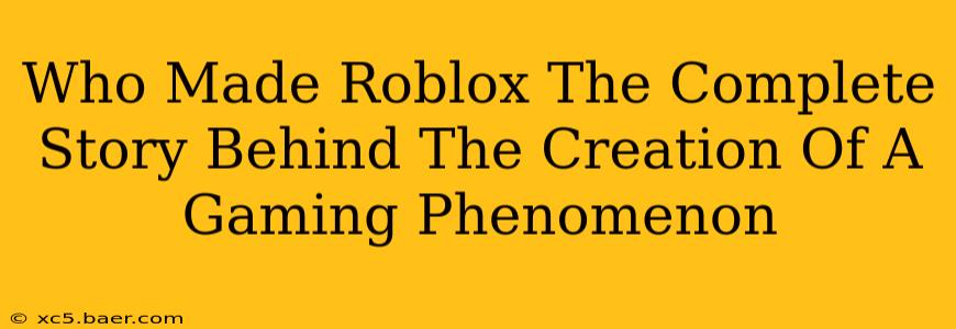 Who Made Roblox The Complete Story Behind The Creation Of A Gaming Phenomenon