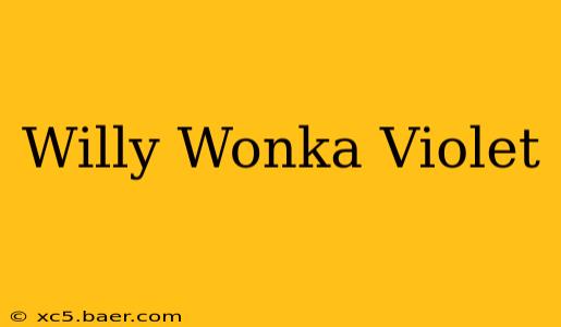 Willy Wonka Violet