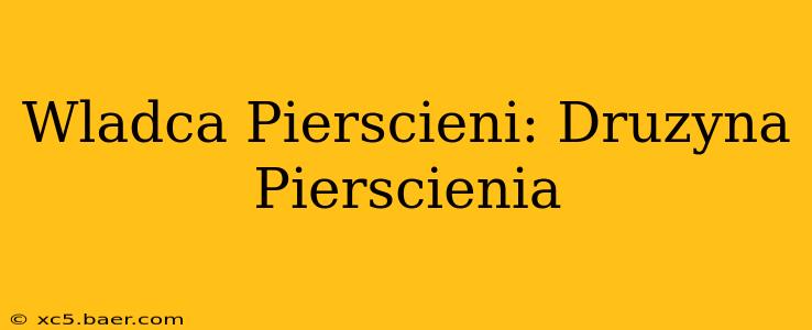 Wladca Pierscieni: Druzyna Pierscienia