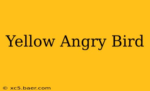 Yellow Angry Bird